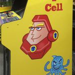 Customized Qbert Arcade Game for a photoshoot