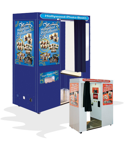 Two styles of New Hollywood photo booths are available