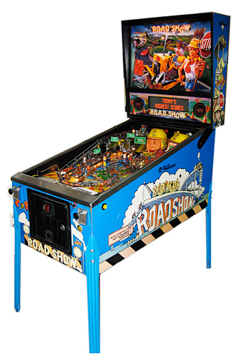 Red & Ted's Road Show pinball machine - Follow Red and Ted the Road Busters traveling on their bulldozer.