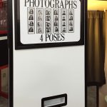 Detail of the Wedding photo booth with the original side images