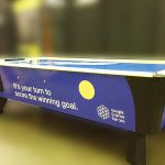 Custom Air Hockey Table for Google event by Video Amusement