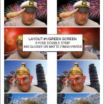 Sample photo layout for the Green Screen Photo Booth