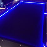 Customized table with LED lights