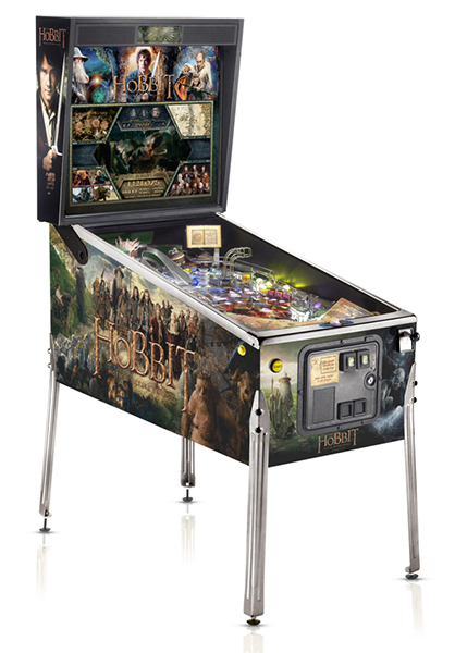 The Hobbit pinball is available for rent from Video Amusement.