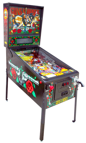 Guns N Roses Pinball Machine - Non-stop screaming pinball action.