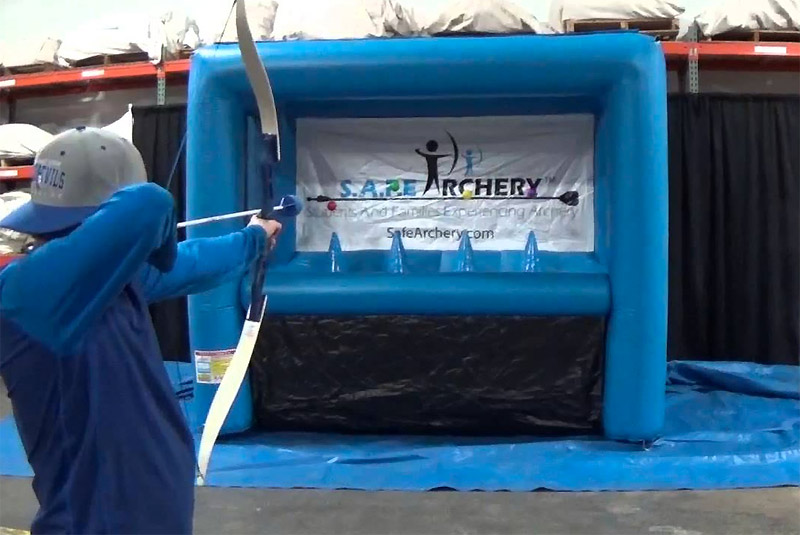 Hoverball Bullseye Safe Archery Rental Archery Games for Rent Video