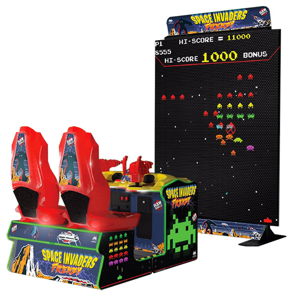 Giant Space Invaders Frenzy Arcade Game Rental San Francisco Video Amusement