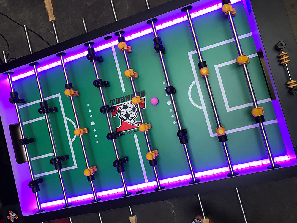 LED Valley Tornado Foosball Tables Video Amusement Arcade Game Rental