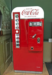 Coca Cola machine restored by Rick' ms Resotartions in Las Vegas.