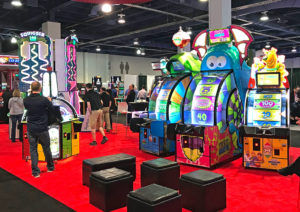 Amusement EXPO 2018 Bay Tech Games booth at EXPO 2018