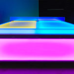 LED Lighted Ping Pong Table for rent from Video Amusement