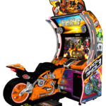 Super Bikes 3 Orange Raw Thrills Motorcycle Arcade Game For Rental San Francisco California