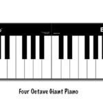 Four Octave Giant 24 feet Piano keyboard rental Las Vegas Nevada
