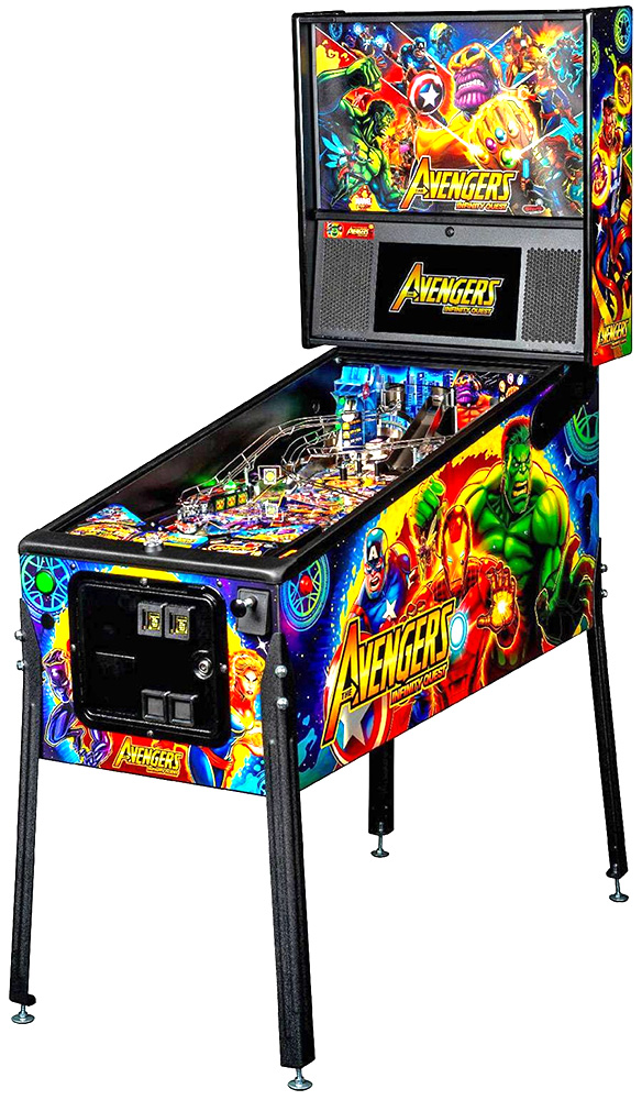 Avengers Infinity Quest Pinball Machine from Stern Pinball for rent