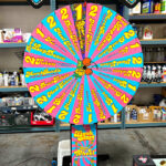 Prize Wheel spin and win customized for New Year party San Francisco rental
