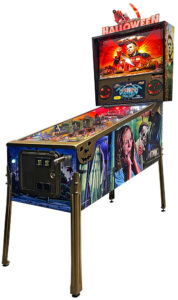 Halloween pinball machine from Spooky Pinball for rent Video Amusement
