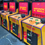 Customized Whack a Mole arcade game for Nike Whack a Ball event in Los Angeles by Video Amusement.
