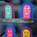 Down the clown carnival game available for rental with a detail image of the clowns.