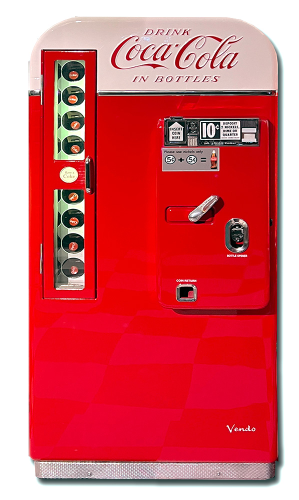 Original Vendo Coca Cola vending machine for rent from Video Amusement