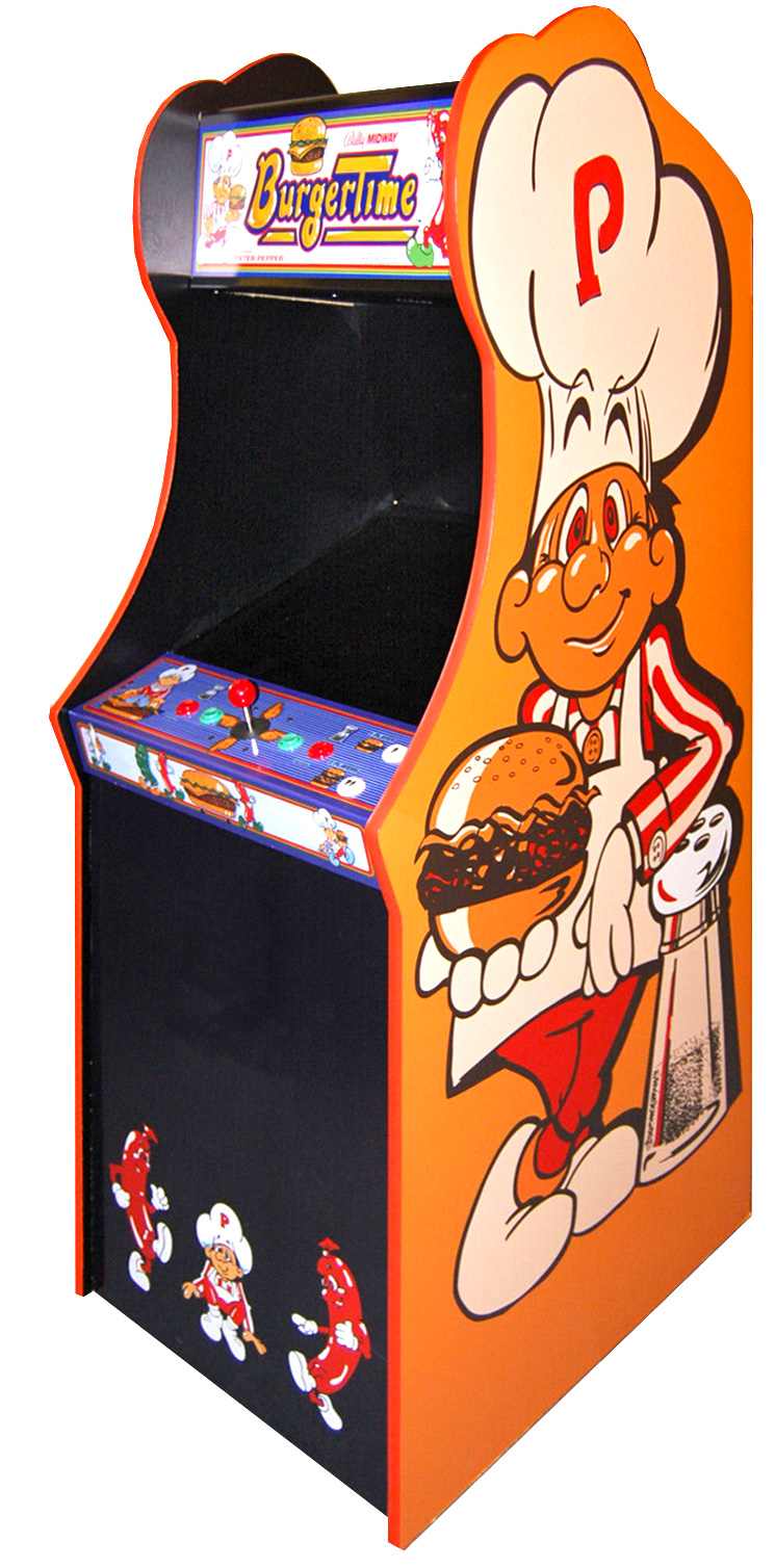 Burger Time Classic 80s arcade game available for rent from Video Amusement San Francisco California