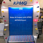 KPMG event in San Francisco Moscone center customized and rented by Video Amusement San Jose Bay Area.