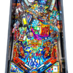 Foo Fighters Pinball Machine Playfield details available for rent from Video Amusement San Francisco California.
