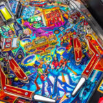 The latest pinball machine from Stern Pinball with musical theme available for party rental.