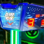 Air FX Micro LED Airhockey side mounted score marquee for your next rental event from Video Amusement Leasing