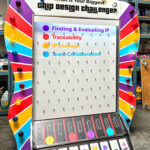 Custom branded Giant Plinko game on the way to Las Vegas trade show by Video Amusement