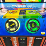 Hot Wheels 6-player competitive racing arcade game for you party rent from Video Amusement
