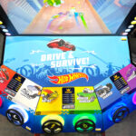 Hot Wheels Drive and survive multi player competitive racing game for rent and lease from Video Amusement