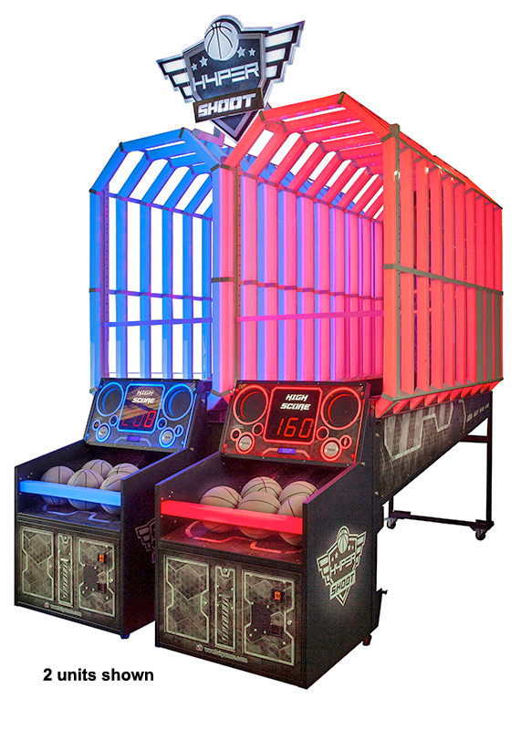 Hyper Shoot Basketball Arcade Game available for rent and lease from Video Amusement Leasing San Francisco California