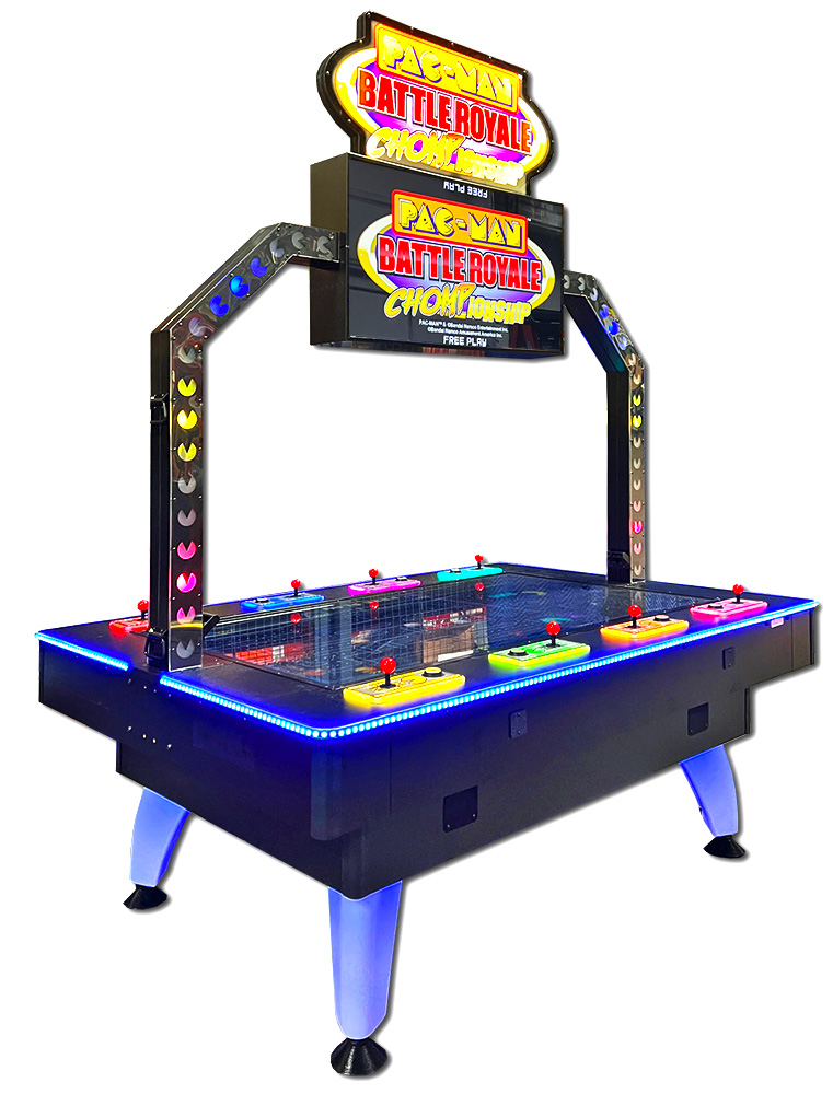 Pac-Man Battle Royale Chompionship DX 8-player arcade game available for rent from Video Amusement
