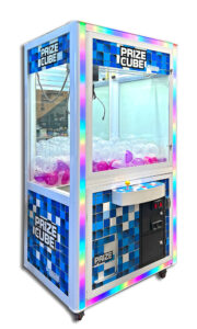 Prize Cube XL 38in crane machine available for rent from Video Amusement Leasing