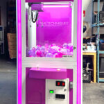Prize Cube crane game branded for a trade show in Anaheim by Video Amusement