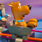 Scooby Doo riding a cart in pinball from Video Amusement leasing