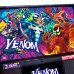 Venom Pinball Machine backglass with Marvel iconic characters Video Amusement leasing