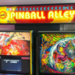 Stern Pinball Alley sign detail placement for your themed rental events
