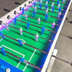 Garlando XXL 8 player foosball table with LED lights for rent from Video Amusement California