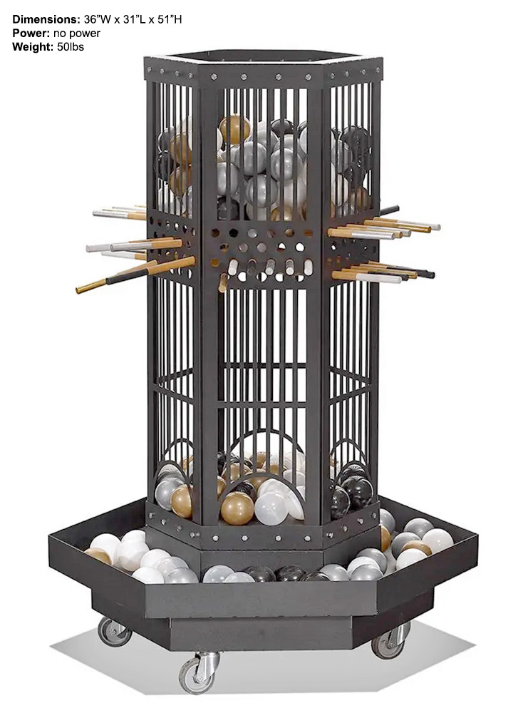 Giant KerPlunk interactive game for all ages available for rent from Video Amusement San Francisco Bay Area