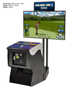 Golden Tee Golf 2026 arcade game from Incredible Technologies is available for rent and lease from Video Amusement San Francisco