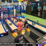 Neo Bowling from ICE Games is on display at IAAPA convention in Orlando available for rent from Video Amusement San Francisco San Jose b