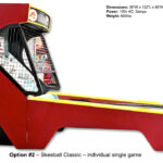 Skee-Ball Classic single lane manufactured by Bay Tech is available for rent for your next corporate event from Video Amusement Las Vegas Los Angeles