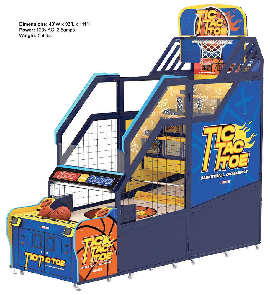 Tic Tac Toe Basketball Challenge arcade game from Andamiro game for rent Video Amusement Las Vegas Los Angeles