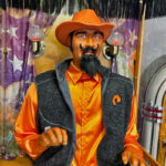 Zoltar fortune teller with unique custom dress to match the theme of the event in Las Vegas from Video Amusement Los Angeles