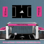 Sit Down Soccer wrapped in corporate colors from Video Amusement Las Vegas