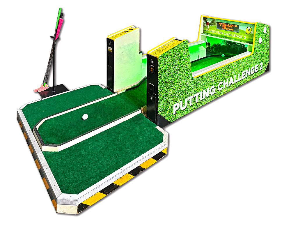 Putting Challenge 2 Golf Commercial Edition golf game for rent for your event from Video Amusement San Francisco San Jose